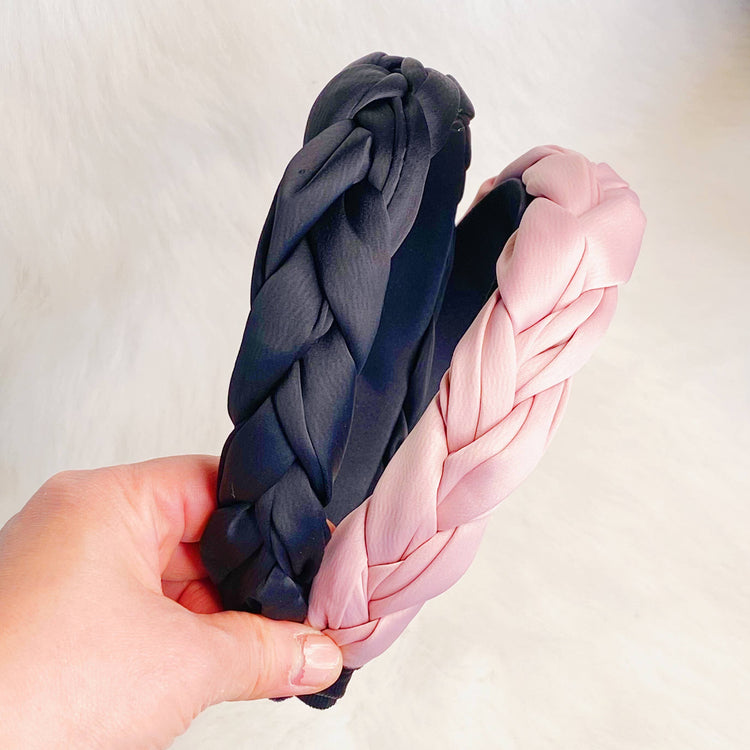 Dutch Braid Headband: Black