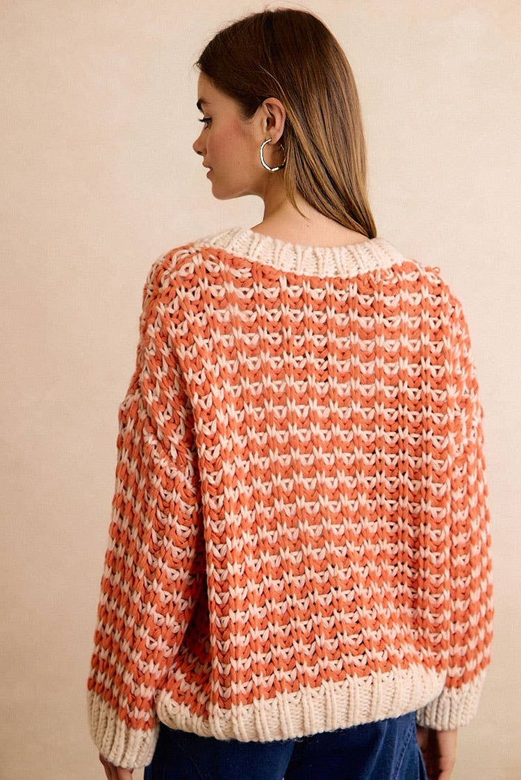 HARVEST CHUNKY SWEATER CARDIGAN