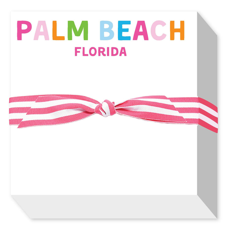 RAINBOW CITY AND STATE CHUBBIE NOTEPAD: PINK