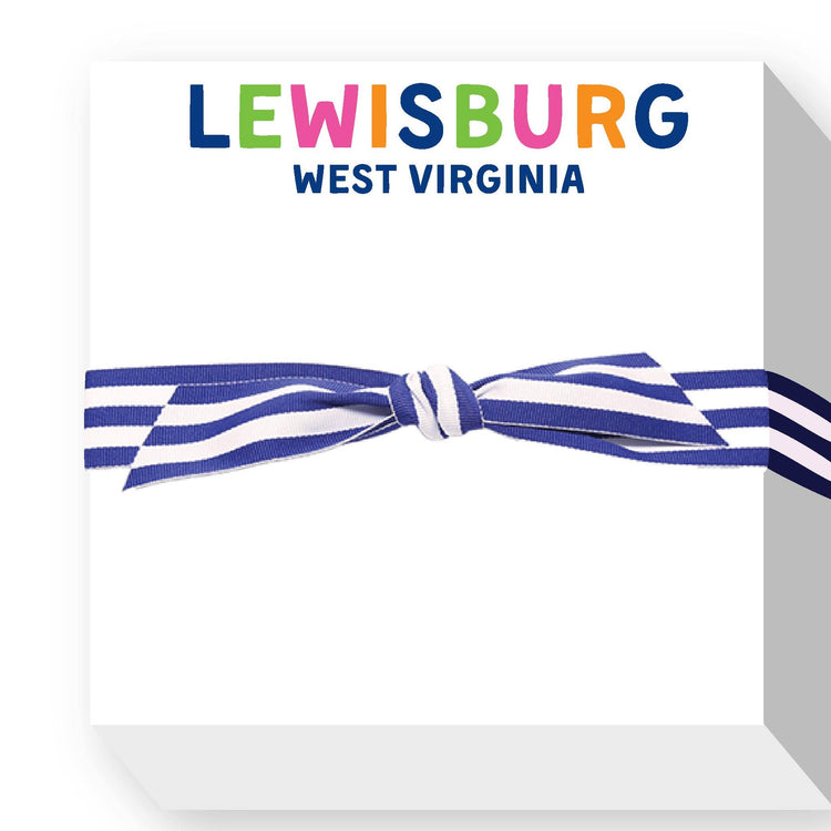 RAINBOW CITY AND STATE CHUBBIE NOTEPAD: PINK