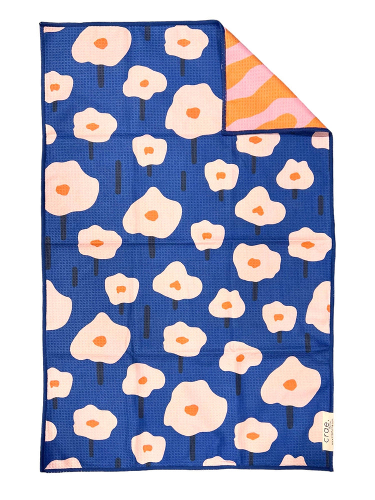Fidget: Reversible Hand Towel: Blue/Pink/Orange / 19x29 in / Hand Towel