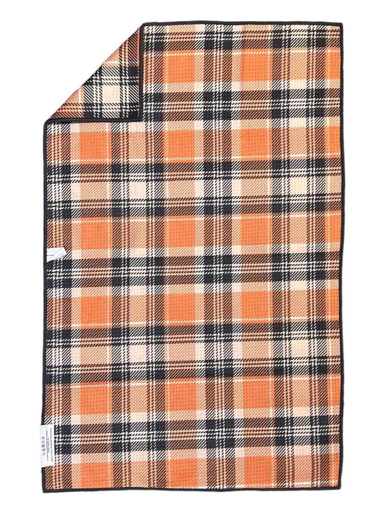 Stan: Double-Sided Hand Towel: Orange/Charcoal / 17x27 in / Hand Towel