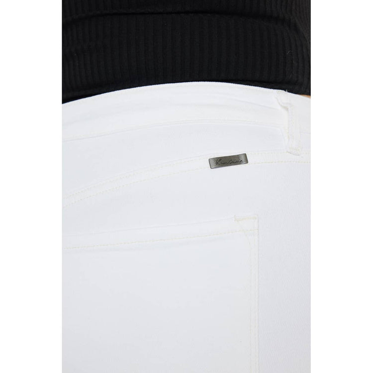 High Rise Plus Slim Straight - WHITE
