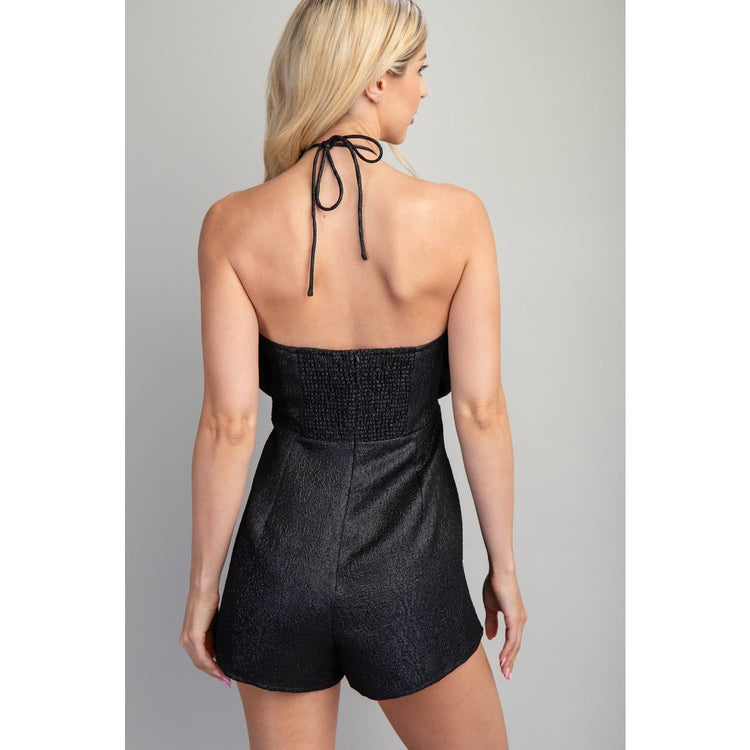 Night Out Bow Trim Jumpsuit