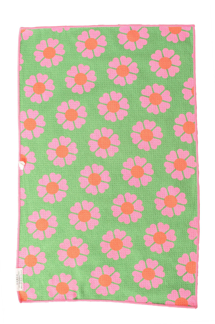 Carole: Reversible Hand Towel: Pink/Green / Hand Towel