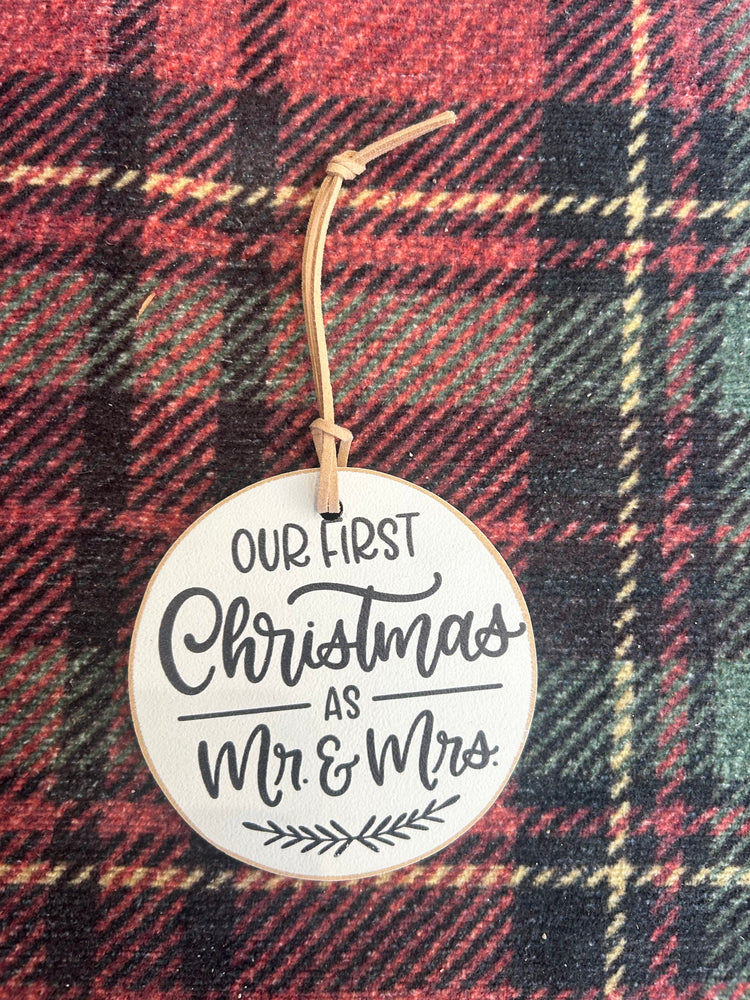 Our First Christmas - MR. & MRS. Christmas Ornament