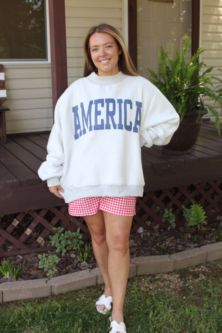 USA Reversible USA/America Mock Neck