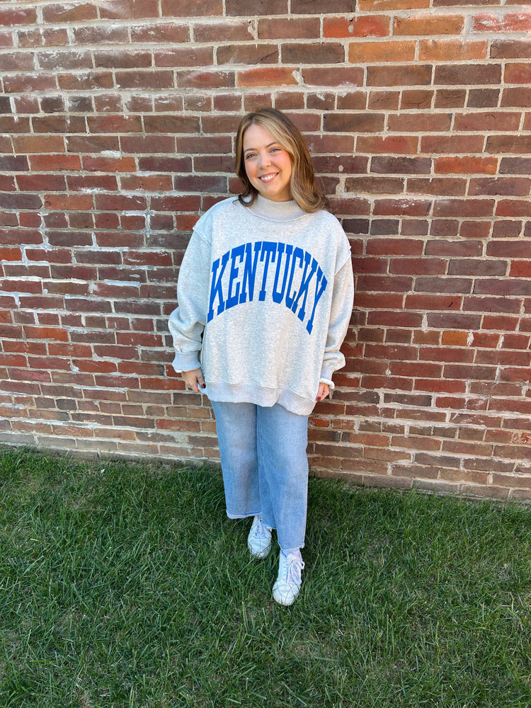 KENTUCKY/KY Reversible Mock Neck Crewneck