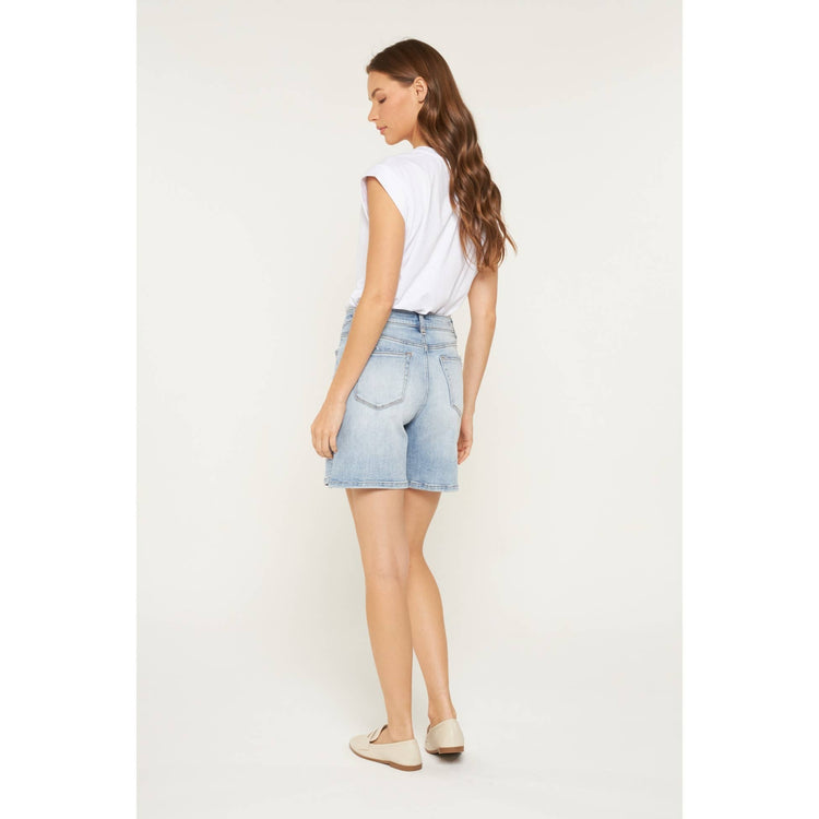 SUPER HIGH BERMUDA: LIGHT GREYISH BLUE