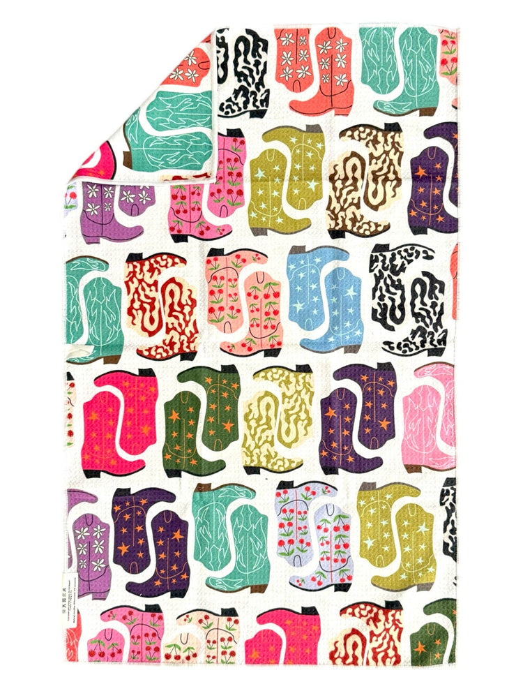 HoeDown: Double-Sided Hand Towel: White / 17x27 in / Hand Towel