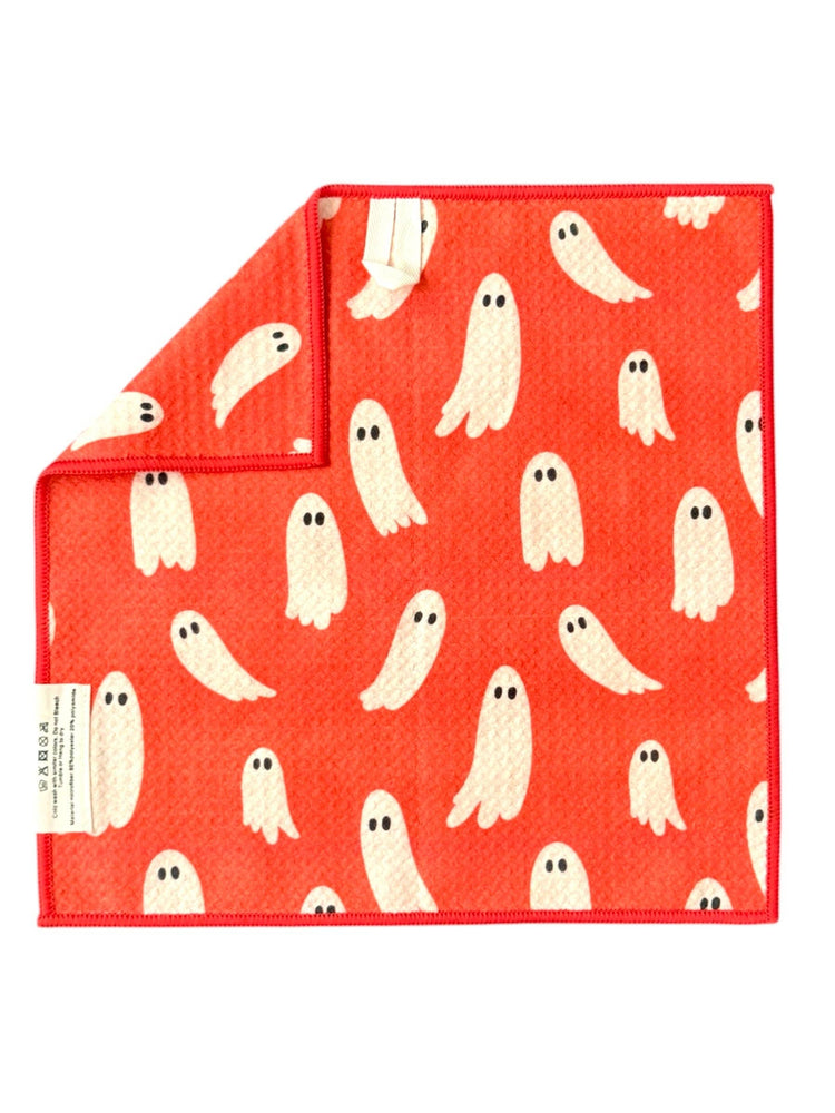 Beyond the Grave: Double-Sided Washcloth: Orange / 12x12 in / Washcloth
