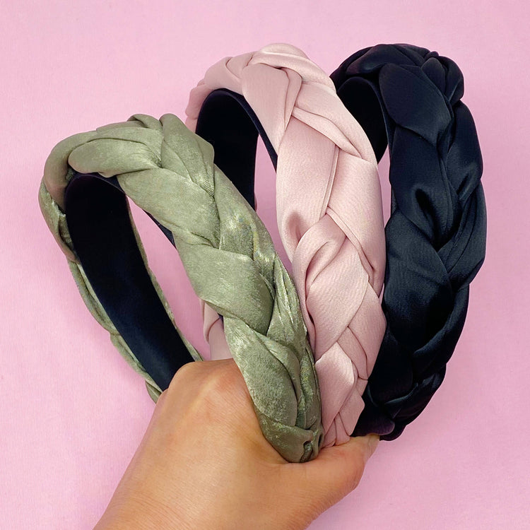 Dutch Braid Headband: Black