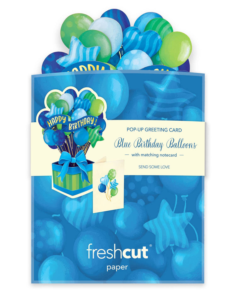 Mini Blue Birthday Balloons