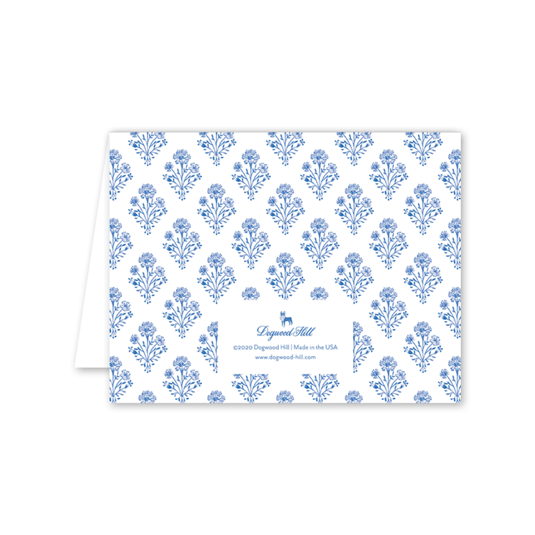Chinoiserie Blockprint Thank You: Boxed Set of 8 Cards