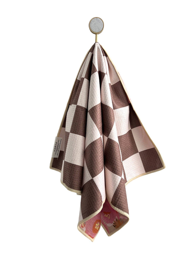 Reeds: Reversible Hand Towel: Cream/Brown / Hand Towel