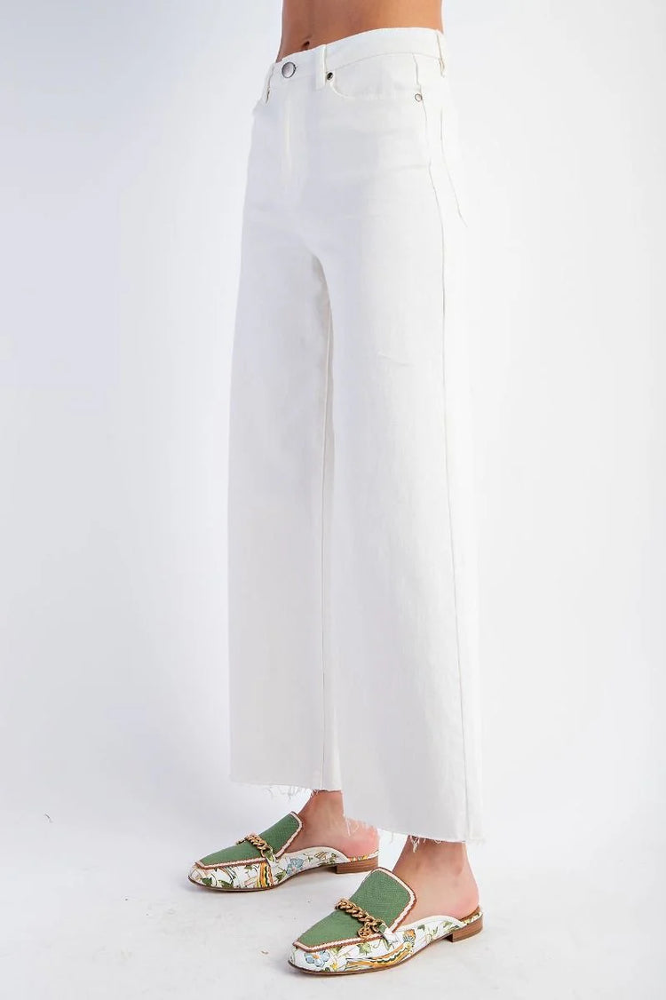 SOFT STRETCH HIGH WAISTED TWILL PANTS