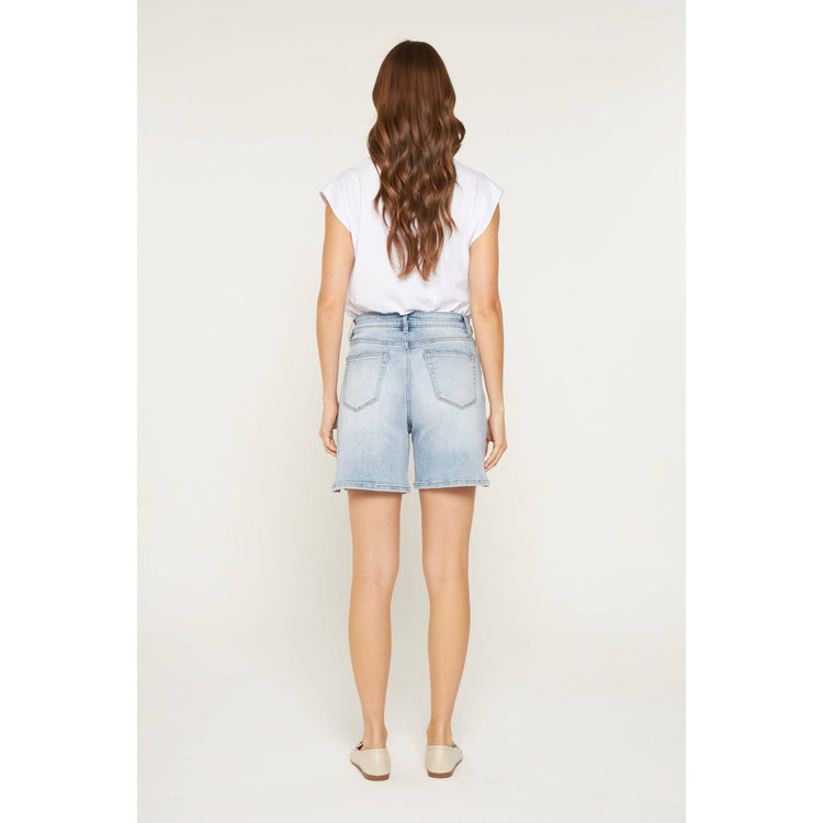 SUPER HIGH BERMUDA: LIGHT GREYISH BLUE