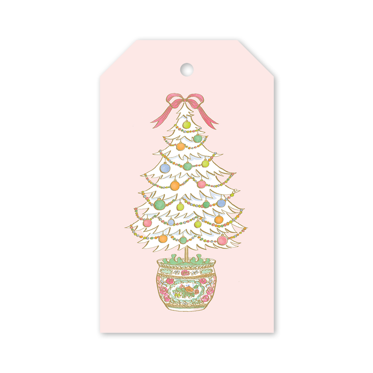 Famille Rose Medallion Tree Gift Tags: Gift Tag Packs - 8 tags per pack