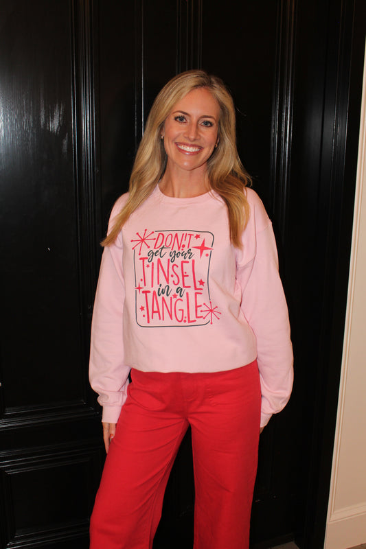 Tinsel In a Tangle Crewneck