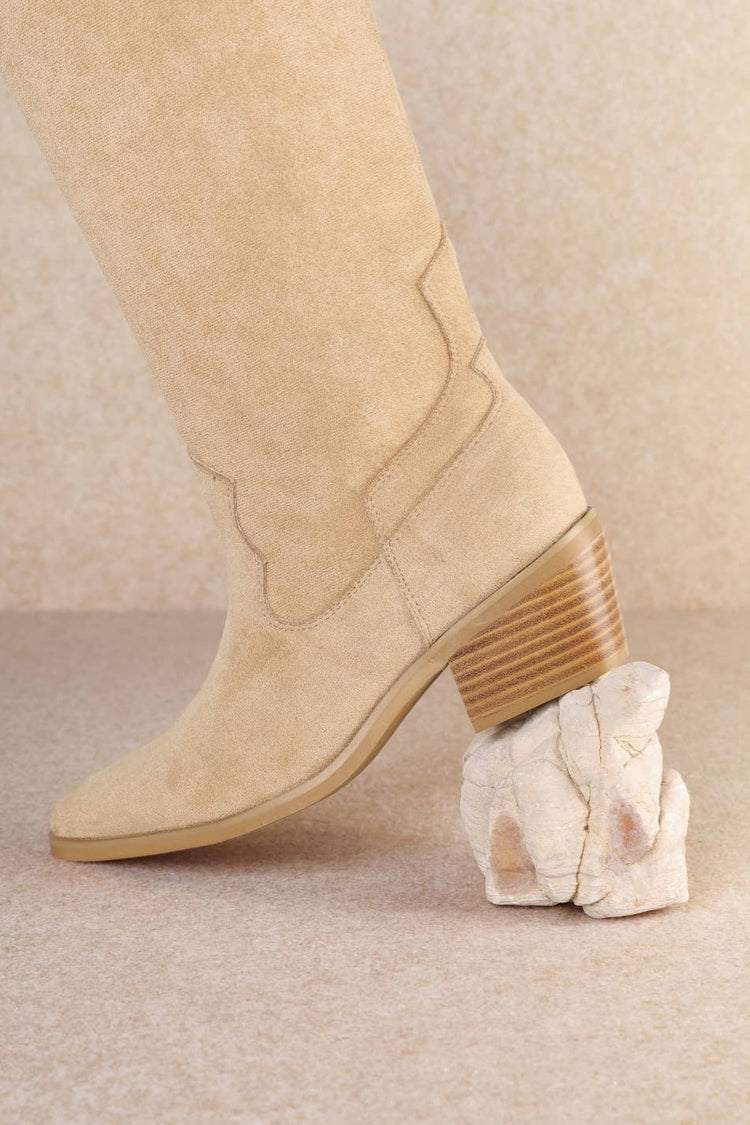 JULIETTE SLEEK MODERN WESTERN TALL BOOTS