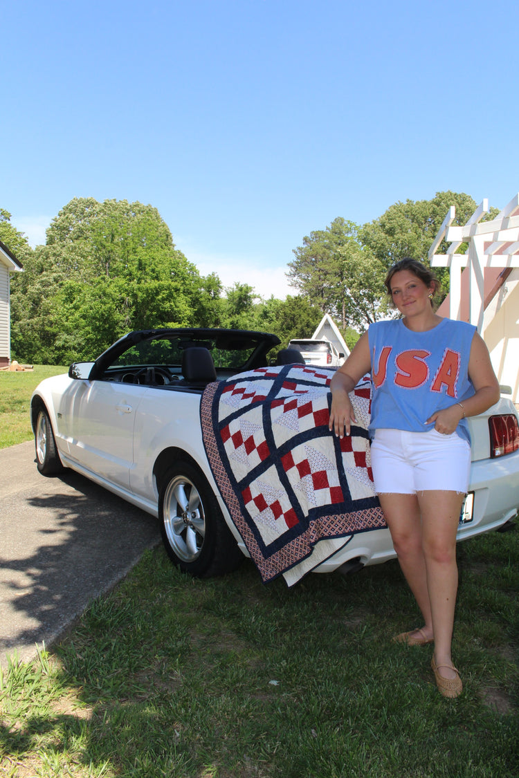 Washed Jersey With Usa