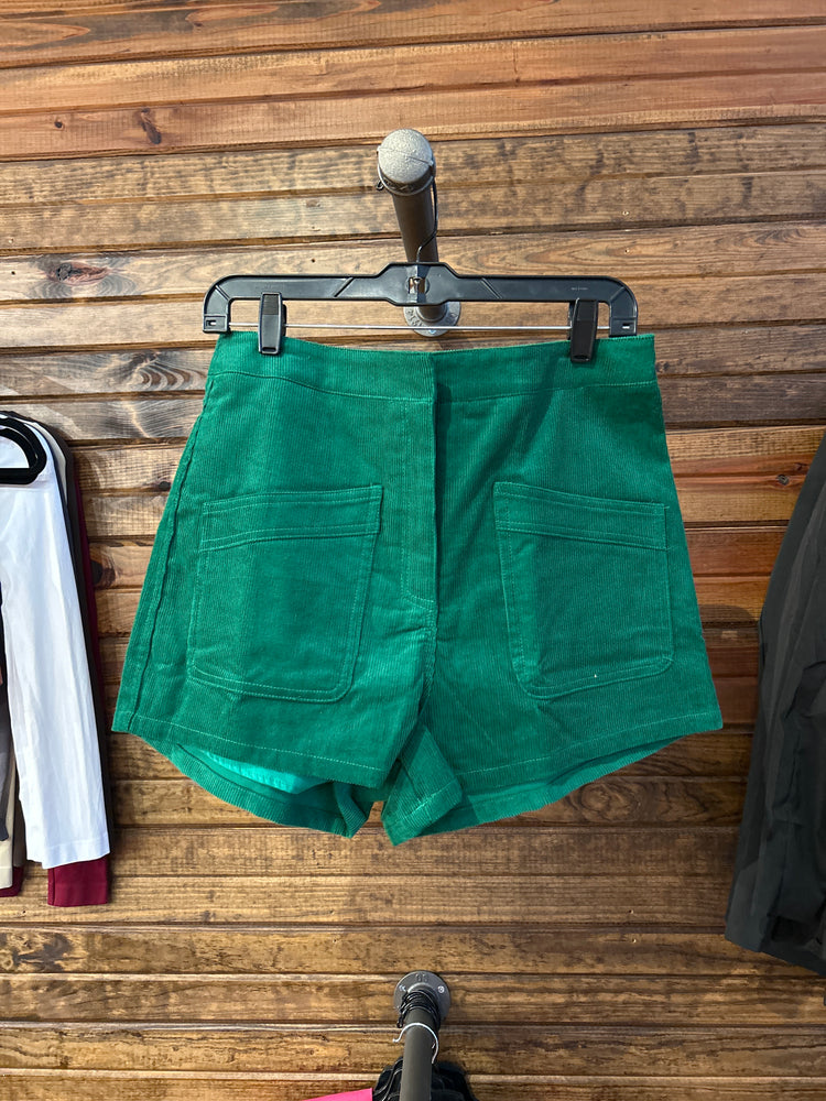 Corduroy Short Kelly Green