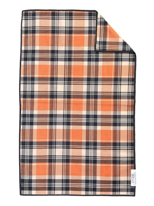 Stan: Double-Sided Hand Towel: Orange/Charcoal / 17x27 in / Hand Towel