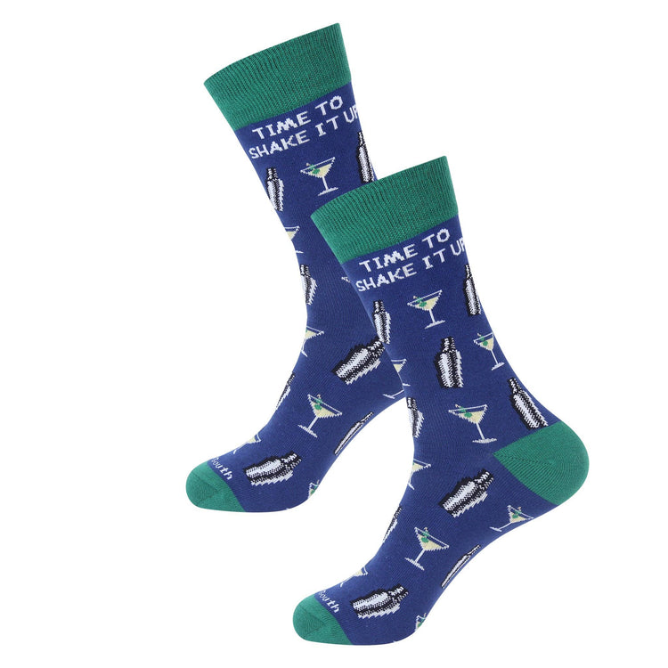 Time To Shake It Up Martini Socks
