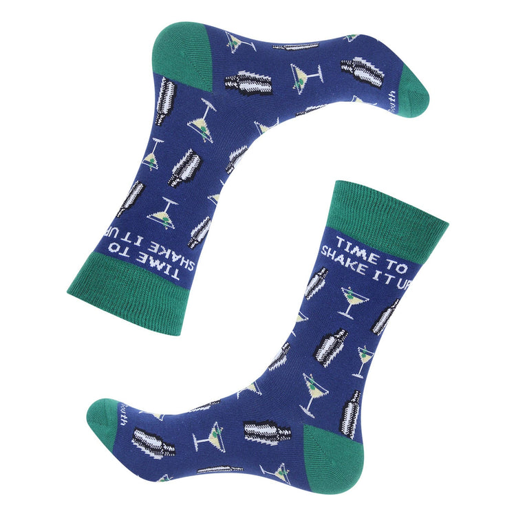 Time To Shake It Up Martini Socks