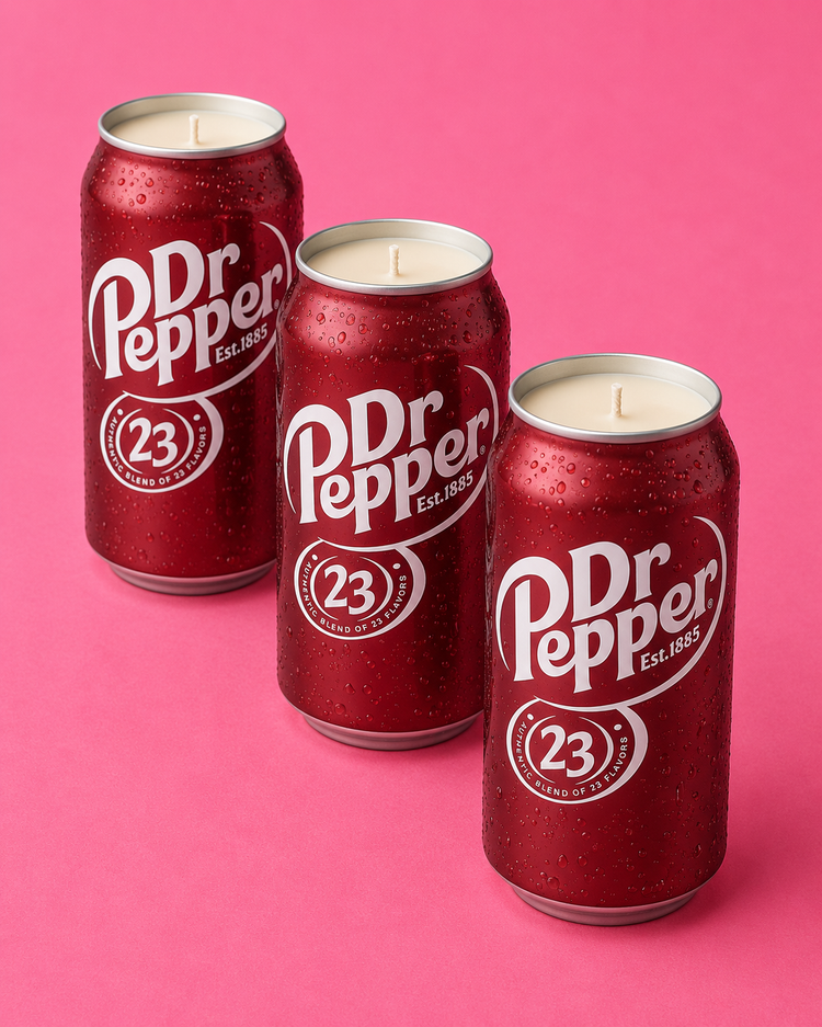 Dr. Pepper Upcycled Candle - Black Raspberry Vanilla