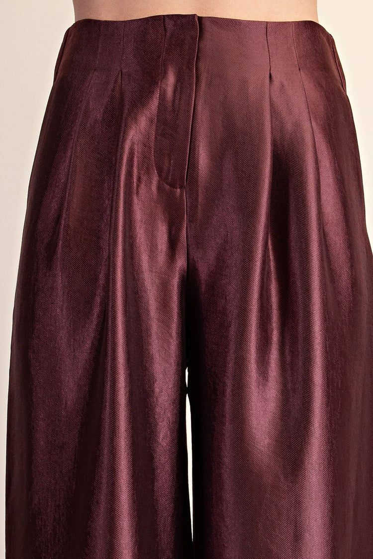 High-Waist Pleated Pants set