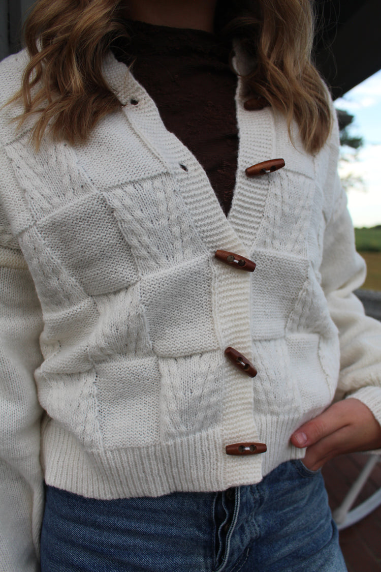 Oatmeal Cardigan Sweater