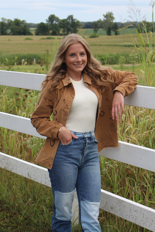 Corduroy Cowboy Button Up