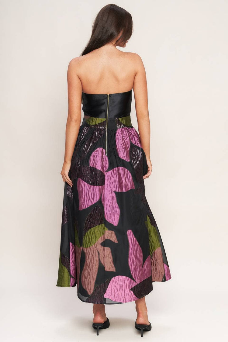 Floral Print Woven Midi Dress