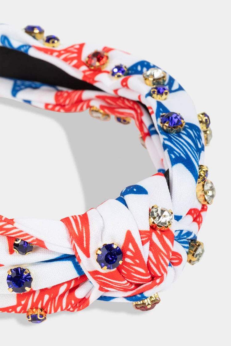American Star Studded Headband: MULTI