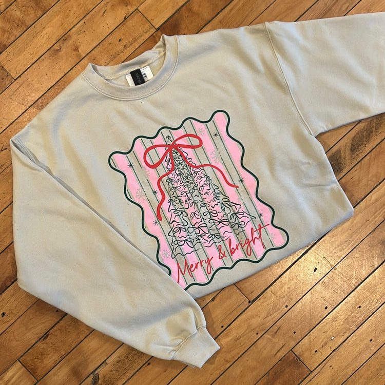 Merry & Bright - Tree Crewneck