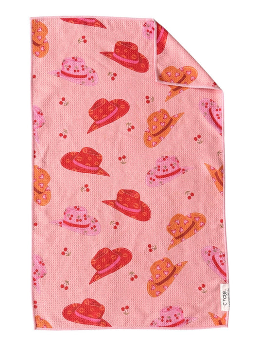 Stetson: Double-Sided Hand Towel: Pink / 17x27 in / Hand Towel