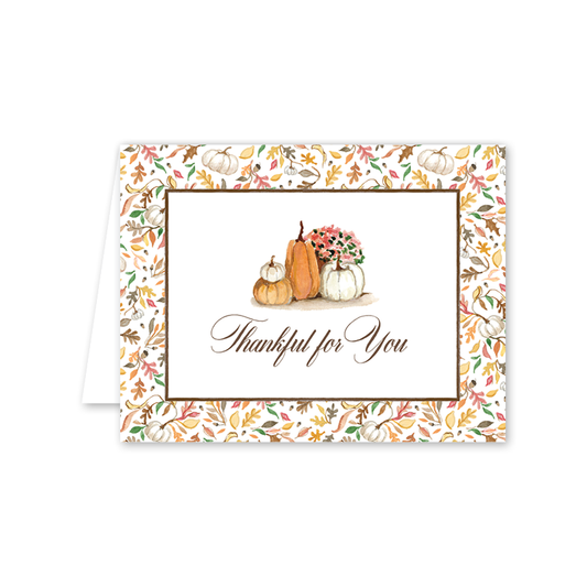 October Thanks Card: Single Card