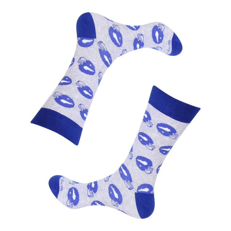 Blue Football Helmet Socks