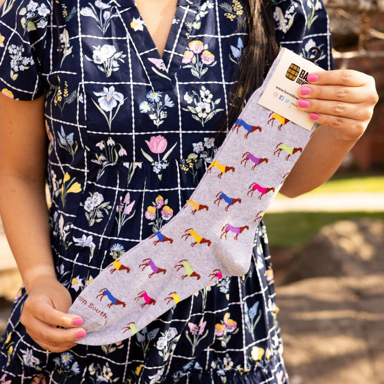 Multi Color Horse Socks