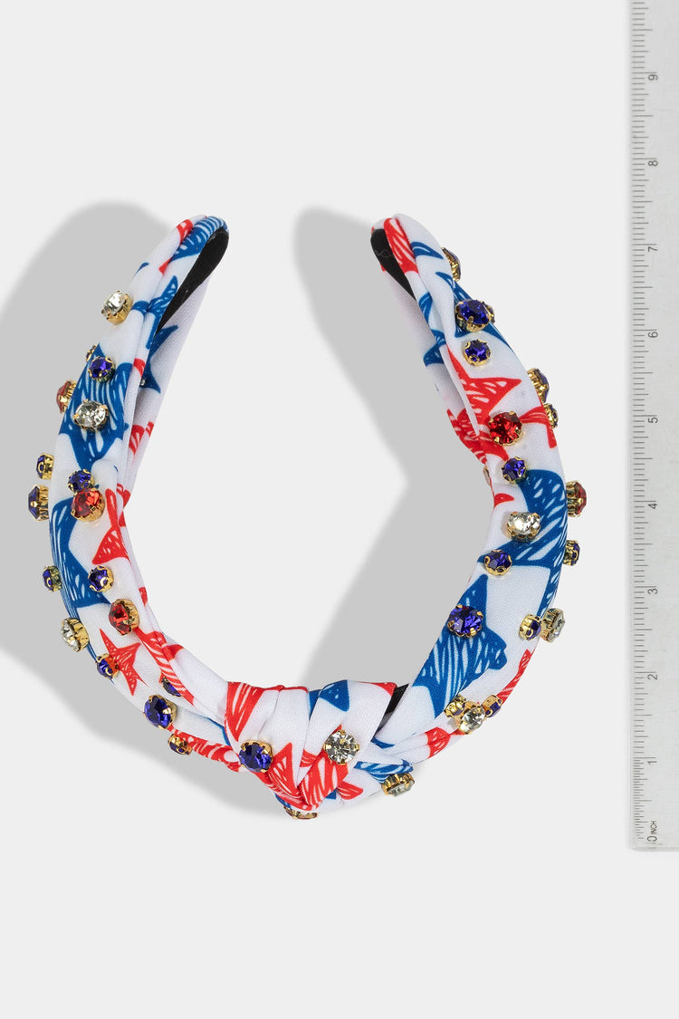American Star Studded Headband: MULTI