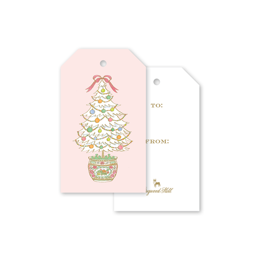 Famille Rose Medallion Tree Gift Tags: Gift Tag Packs - 8 tags per pack