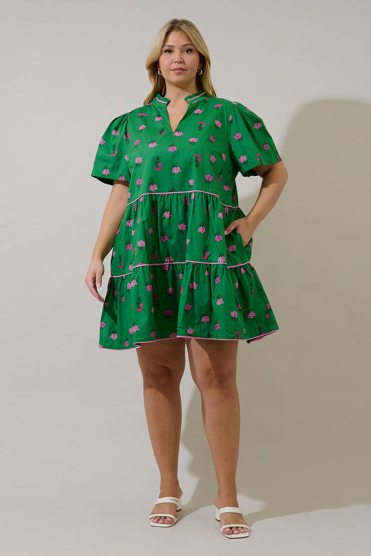 Candace Tiered Mini Dress - Vivy Floral