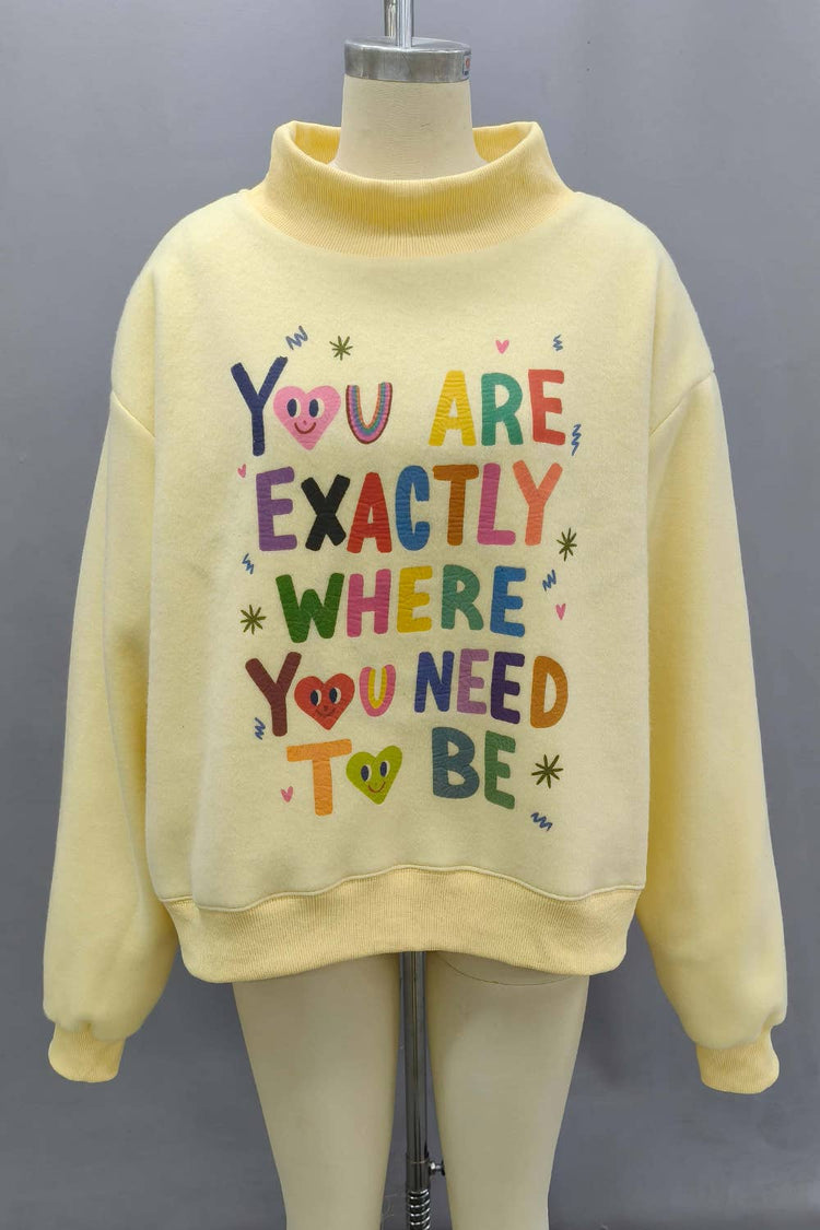 LIFE IS GOOD Reversible mock neck sweatshirt