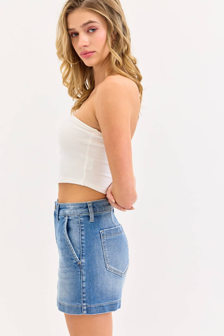 High Rise Trouser Shorts
