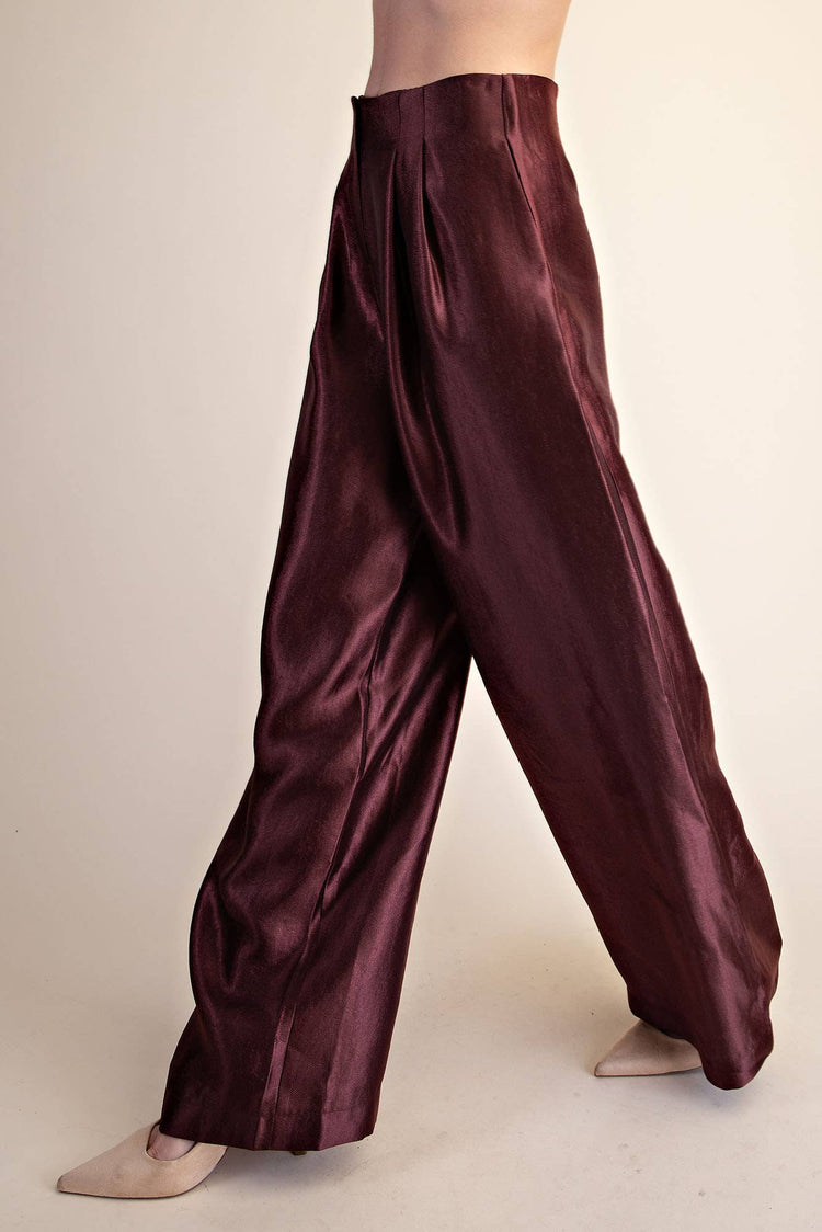 High-Waist Pleated Pants set