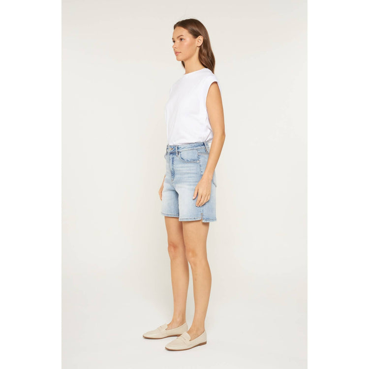 SUPER HIGH BERMUDA: LIGHT GREYISH BLUE