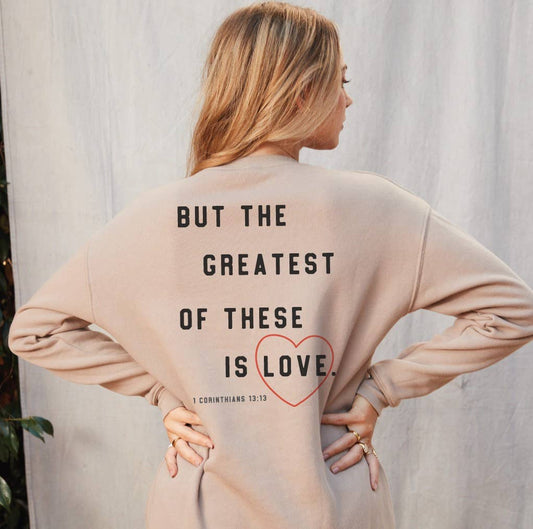 FAITH HOPE LOVE Graphic Sweatshirt