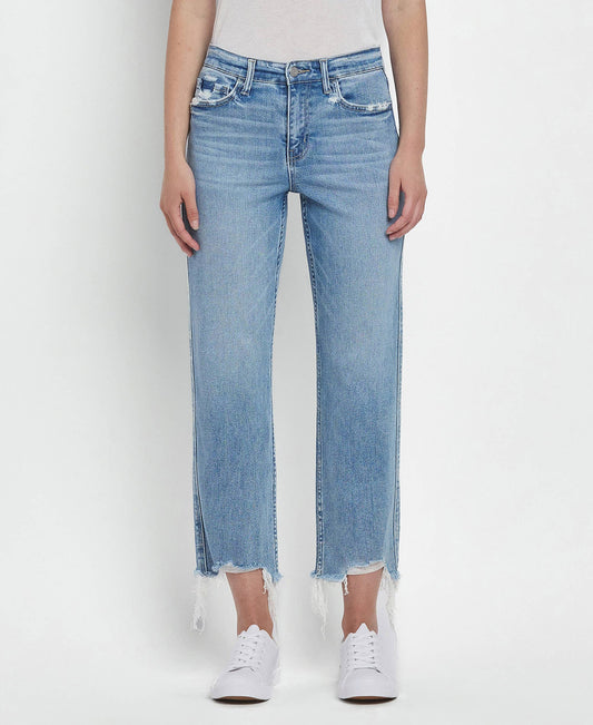 VICTORIA HIGH RISE REGULAR STRAIGHT JEANS