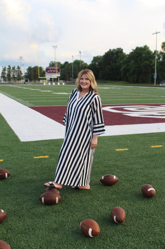 Rosemary Stripe Cabana Caftan